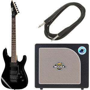 ESP LTD KH-202 BLK Kirk Hammett Bundle