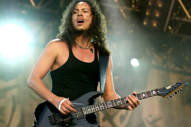Kirk Hammett mit seiner ESP LTD KH 602 BLK