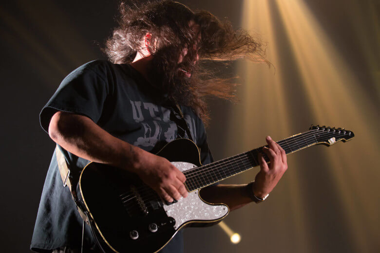 Stephen Carpenter mit seiner ESP LTD SCT607B